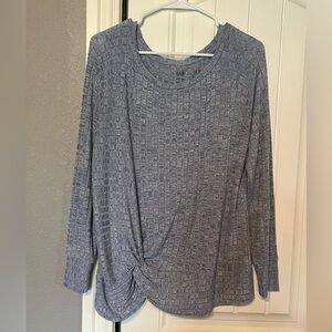 Dusty blue sweater top
